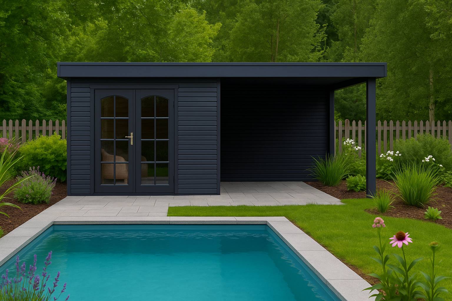 Poolhouse : idées d’aménagement et construction sur mesure