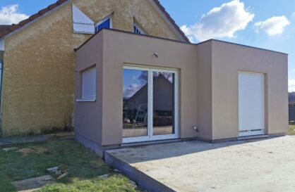 temoignage extension de maison ossature bois alsace terminée