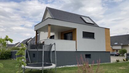 extension maison bois à Belfort